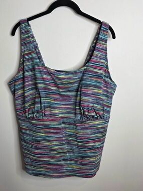 Lands' End Swimsuit Womens 20W G cup underwire